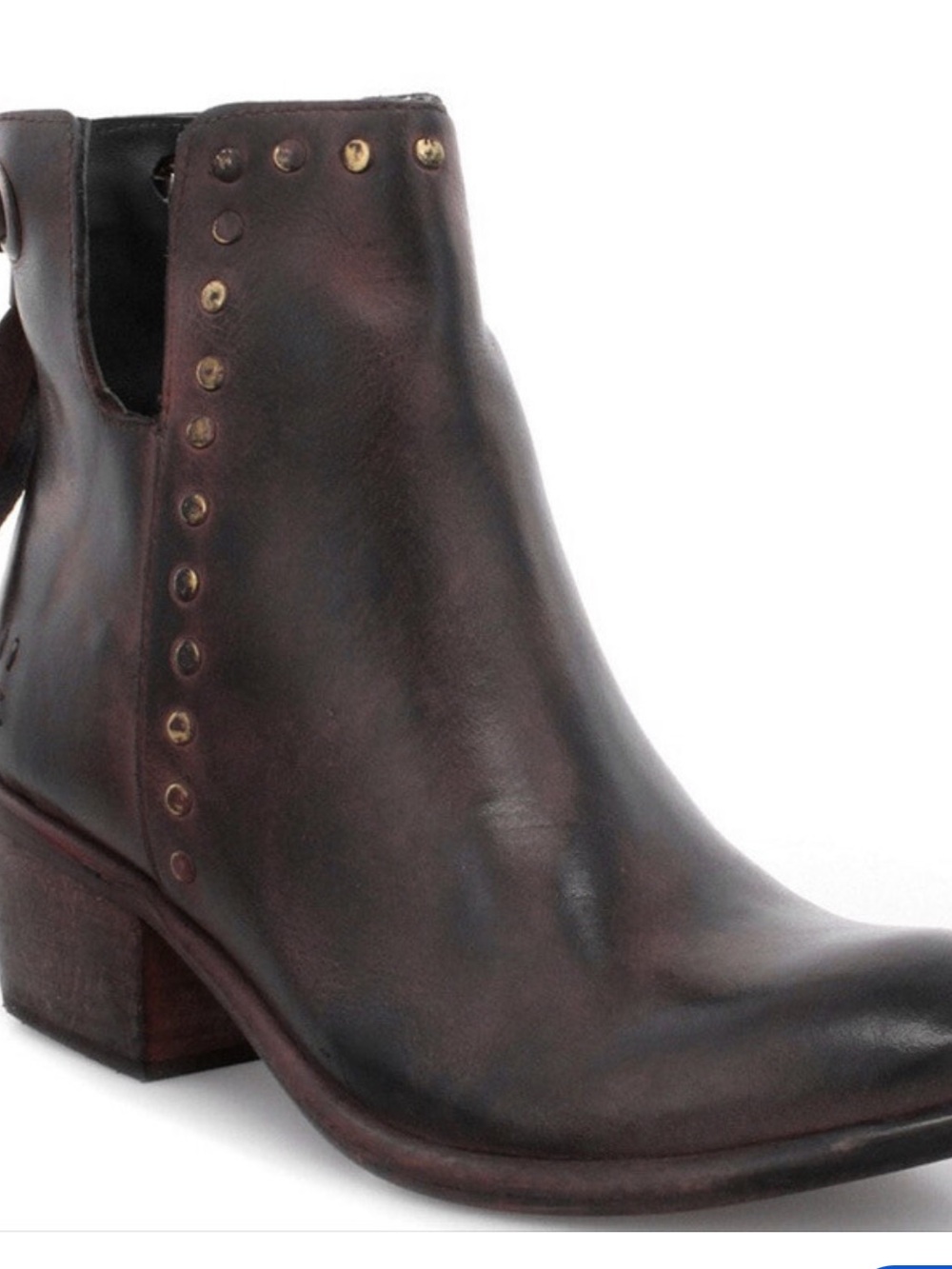 Roan by BED|STU Dark Brown Leather Studded Chelsea Ankle Boot Australia